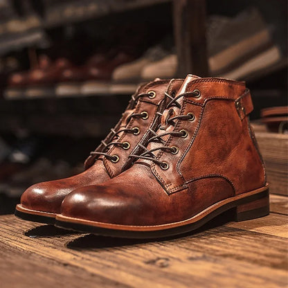 Freyland Handcrafted Retro Leather Boots