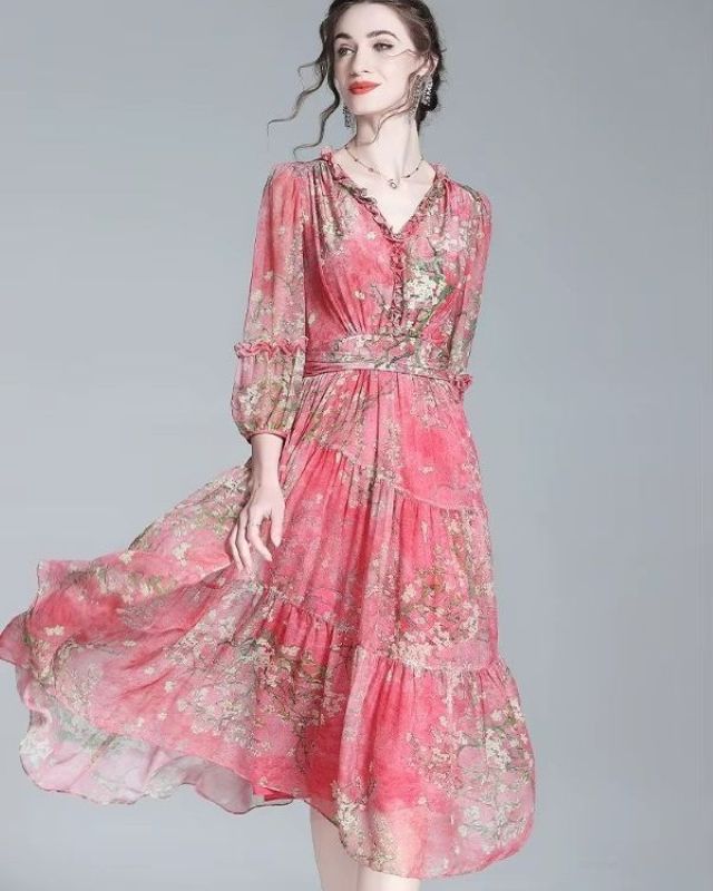 Lorvenne Chic A-Line Dress