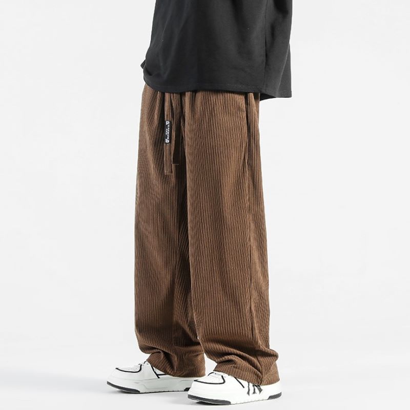 Veltrix Corduroy Wide-Leg Pants