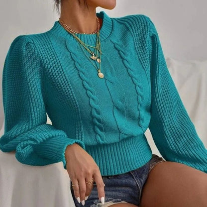 Chic Lantern Sleeve Sweater