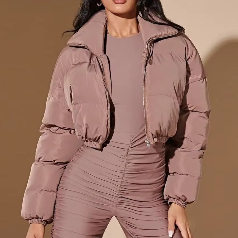 StandShort Cotton Padded Jacket