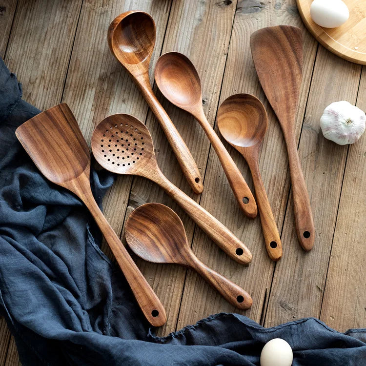 Nordwood 7-Piece Teak Utensils Kit