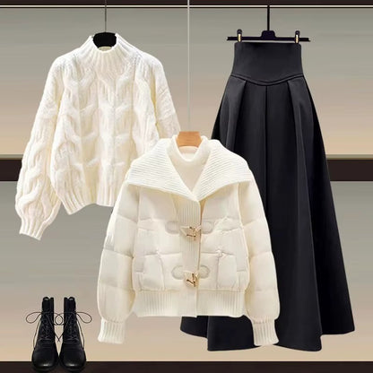 EleganceKnit Cotton Ensemble