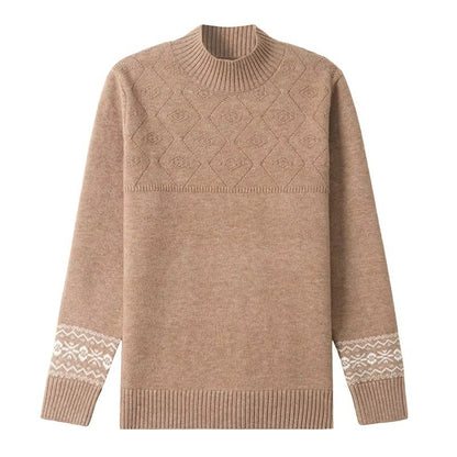 CozyPattern Knit Sweater