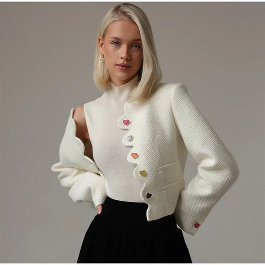 Evon Elegant Buttoned Jacket