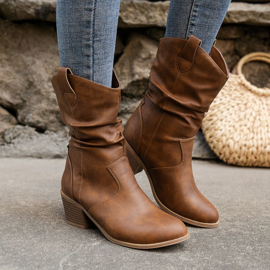 Freya Western Leather Boots