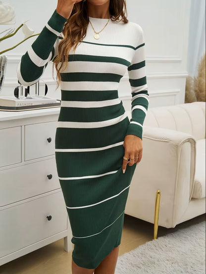 OfficeChic Striped Knit