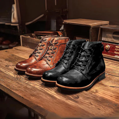 Freyland Handcrafted Retro Leather Boots