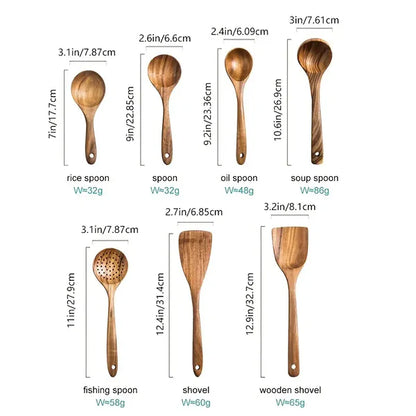 Nordwood 7-Piece Teak Utensils Kit