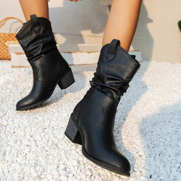 Freya Western Leather Boots