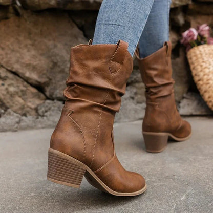 Freya Western Leather Boots