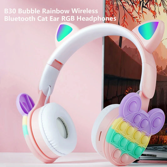 Rainbowa Cat Ear Headphones